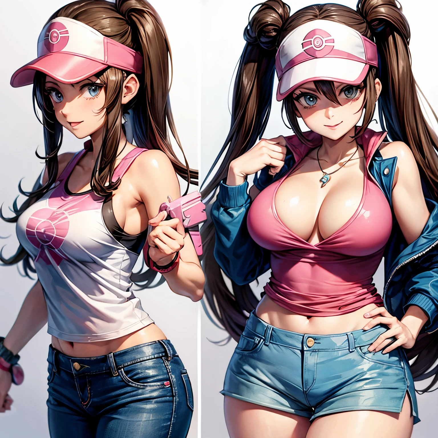 Pokémon Trainer Rosa flirting sexy