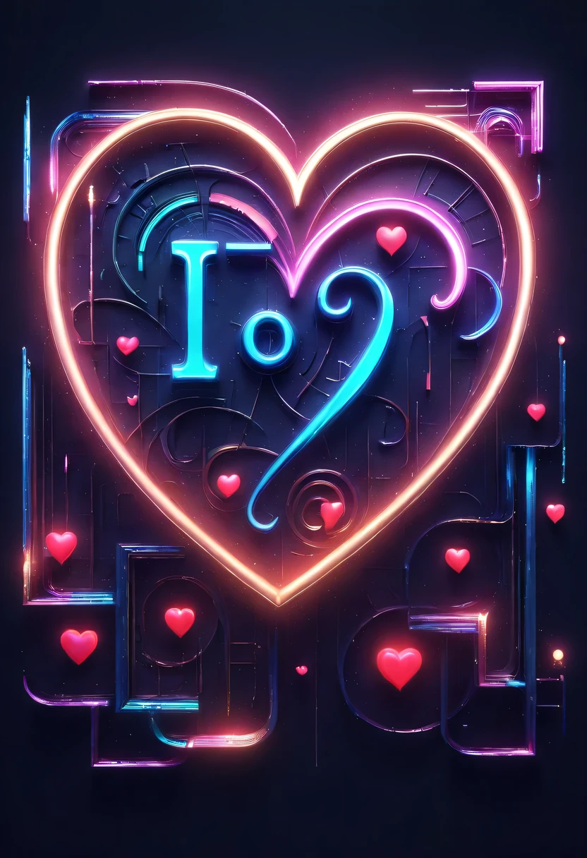 ((3D font design,text"I love you":1.8)),text logo, white tie_dye background,streamline、complex symmetry、Elegant and gorgeous、Beautifully unique、Sci-fi future、Mechanical texture、bright、Mesh details、Golden luster、sharp edge,Mechanical structure,High-tech equipment,magical text,cyberpunk,Holographic projection,fault art,mechanical aesthetics,neon lights,laser light,fluorescence,glow effect,liquid metal,copper plate engraving,Unreal Engine