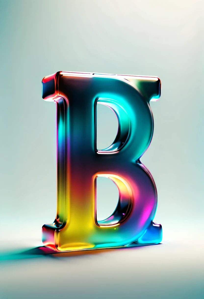 (3D font design,text"A":1.8)，Metallic feeling，retro cyberpunk，Surrealism，Arthur effect, Transparent body, Gradient translucent glass melt, Caustics, Transparent glass texture, rainbow colors, Designed by Dieter Rams, simple, Shining with rich details, White background, industrial design, The studio lights up, c4d, Overclocked renderer, clean shadow, 4k edge light,art station,8k,soft light,soft contrast,incredible art,Wallop,artistic sprout,