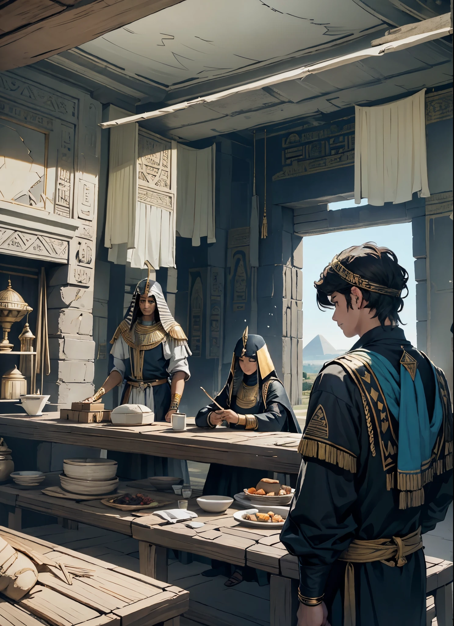 Joseph was a young Hebrew man who was sold into slavery by his own brothers. Ele acabou sendo comprado por Potifar, an Egyptian officer. Com o tempo, Joseph gained Potiphar's trust and became responsible for all household chores.
