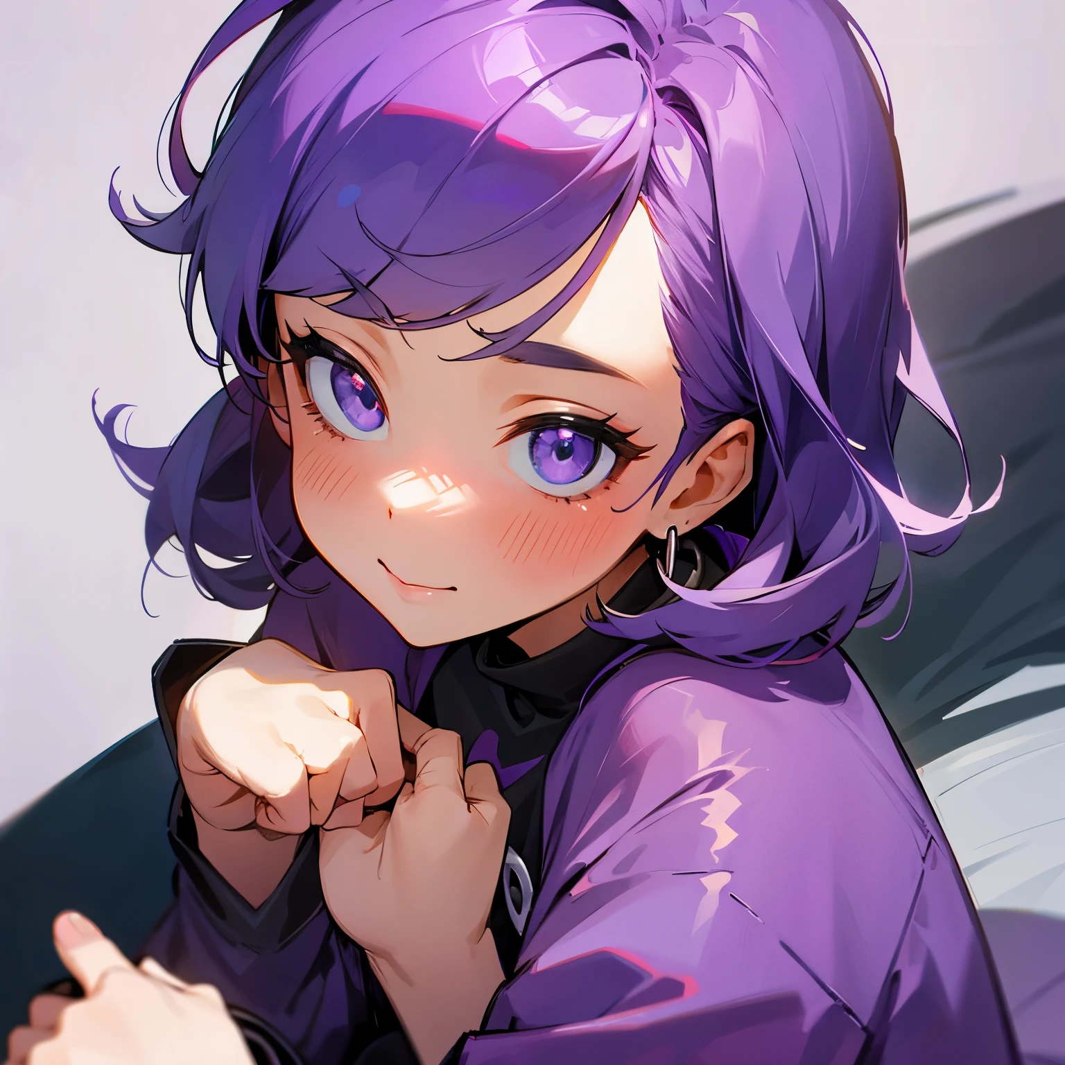 cute adult purple