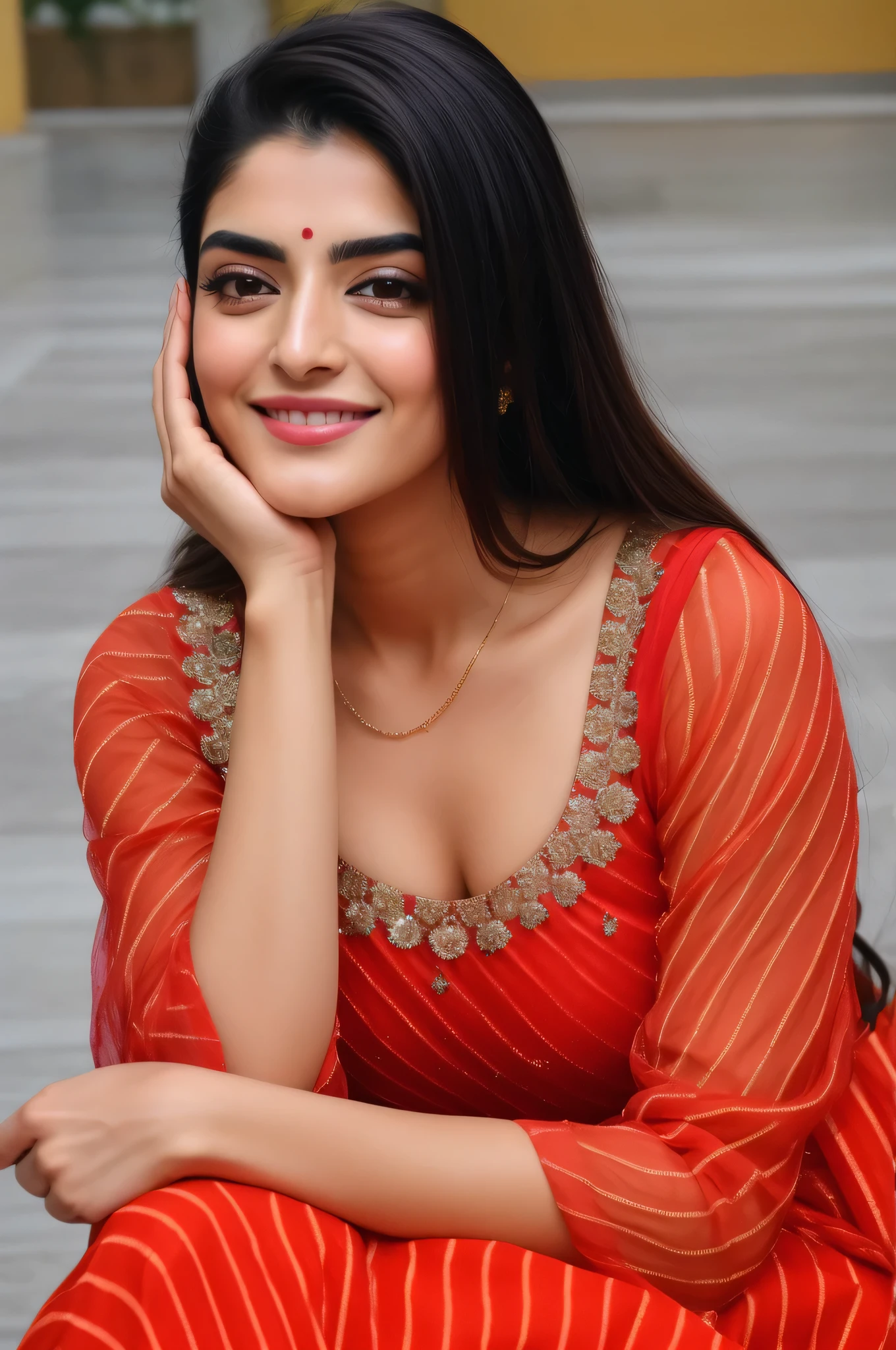 Maya Ali, big cheeks, cleavage, large breasts