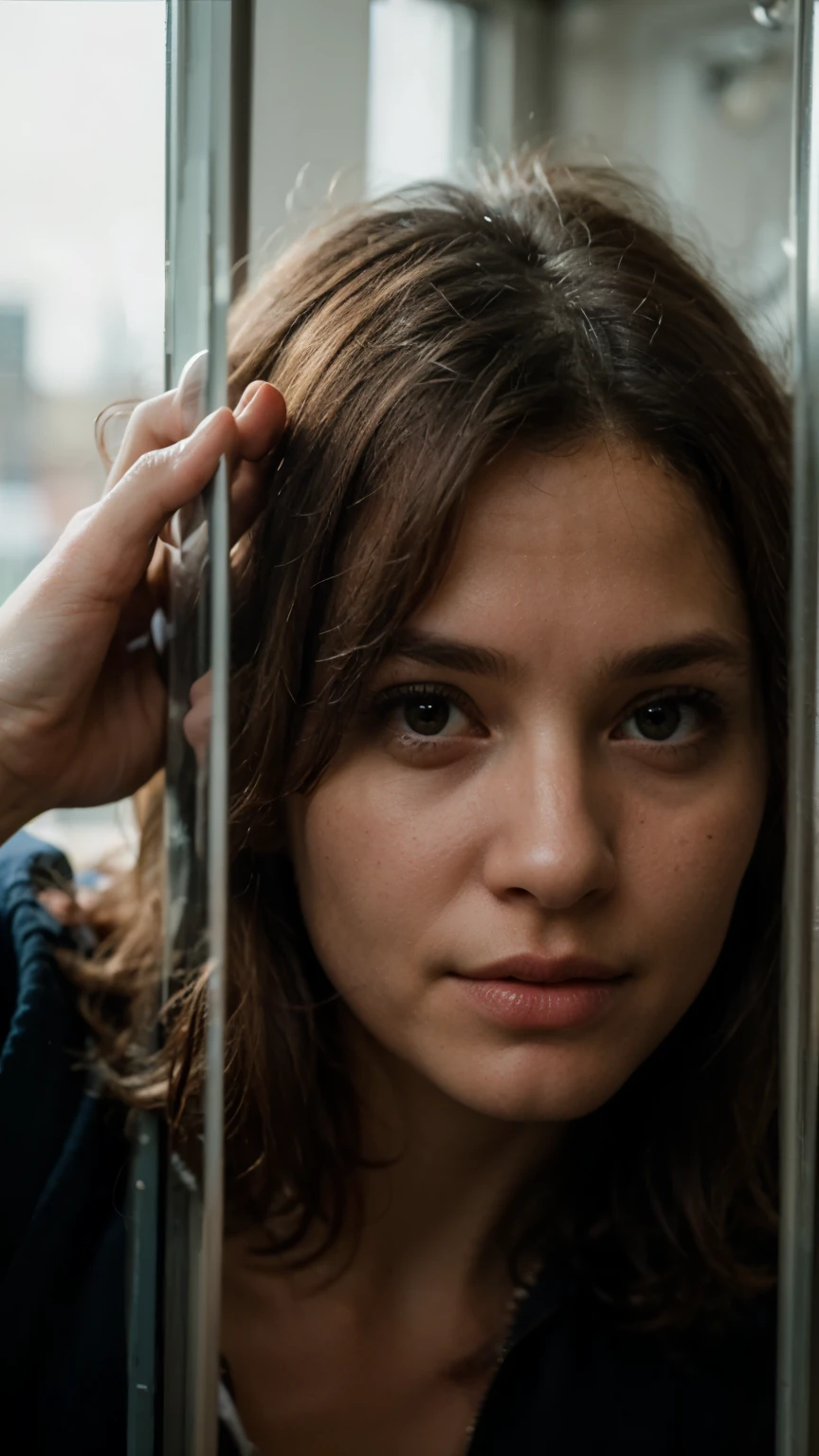 masterpiece,best quality,ultra high res:1.1,uncensored,prefect lighting,rating_explicit,charming and moving,very aesthetic,
BREAK
1girl,20yo,
side_light,looking at viewer,
Rembrandt Lighting Style,
(handcuffs:1.2),handcuffed,
chains,in a subway car many passengers,