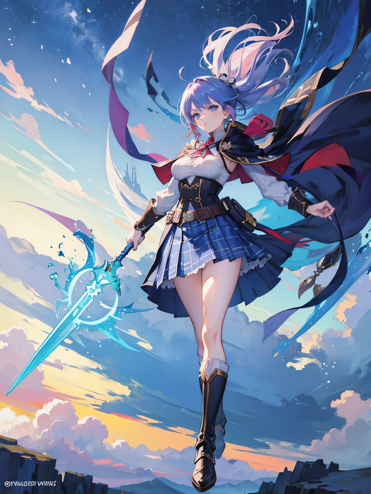 Scotland as an powerful anime main character in fantasy world
