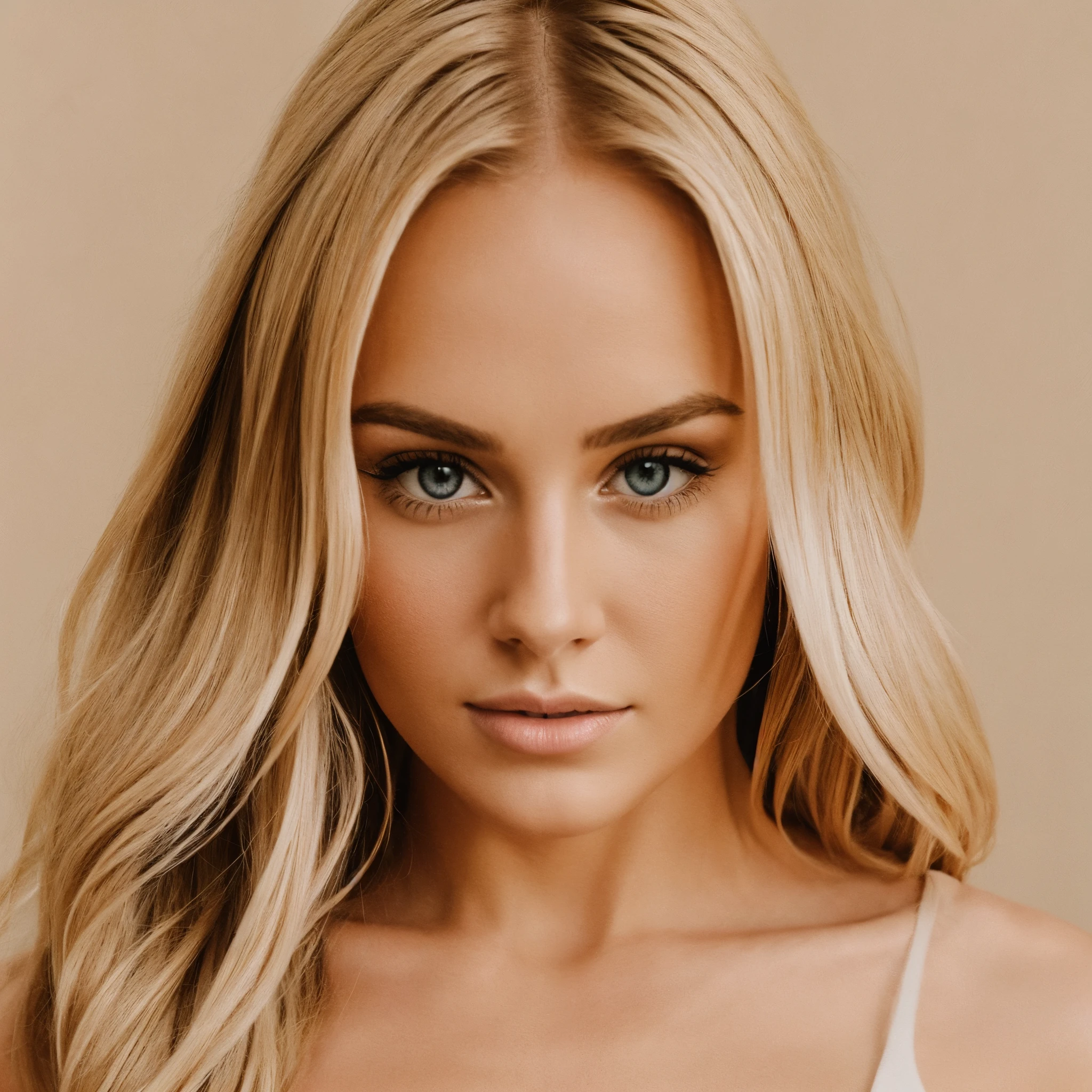 photo of a real blonde woman