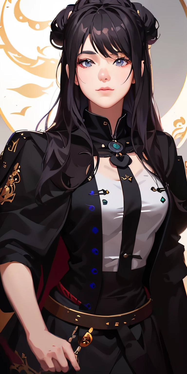 un primer plano de una mujer con un vestido negro sosteniendo una espada, por Yang J., hermosa pintura de personajes, obra de arte al estilo de guweiz, impresionante arte de personajes, Exquisite and epic character art., Guweiz en ArtStation Pixiv, guweiz, guweiz en pixiv artstation, g liulian artistic style, por artista de personajes senior