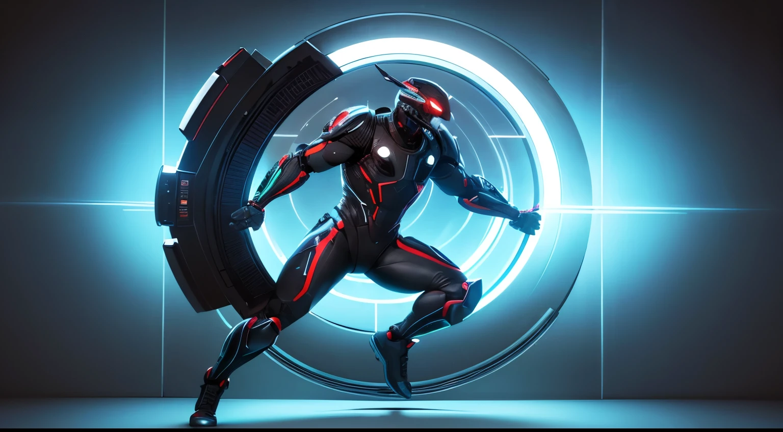 (full-body character, suit, TV head, front view, no background), (best quality, ultra-detailed, realistic: 1.37), 3D rendering, innovative material, vibrant colors, sharp focus, studio lighting.