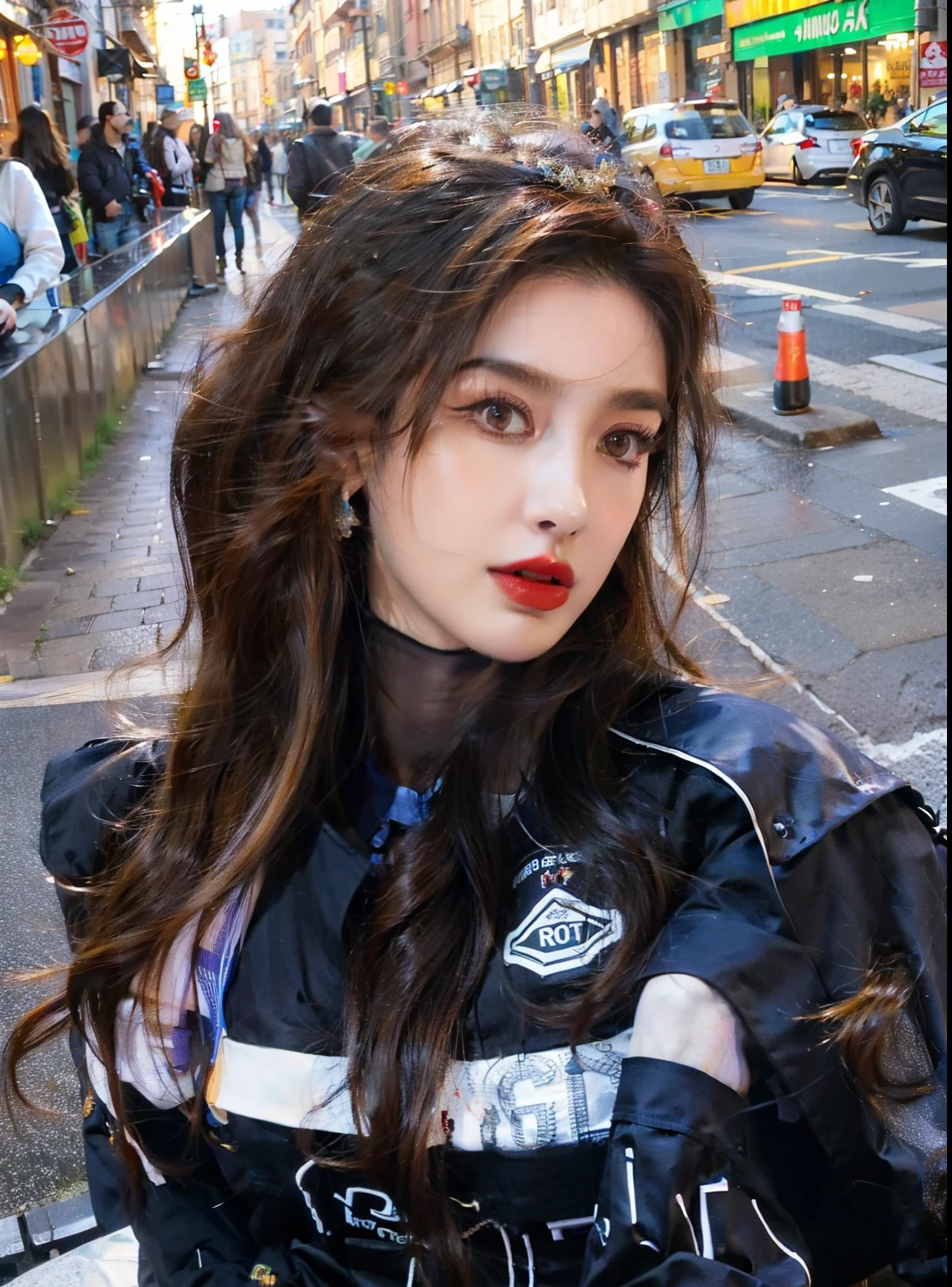 Mujer arafed con una chaqueta de cuero parada en una calle de la ciudad, Violeta Myers, imagen de perfil, cerveza madison, Dua Lipa, 18 years, alani guillen, ava max, foto de perfil, soft devil queen cerveza madison, cerveza madison girl portrait, charli bowater, Anastasia Ovchinnikova, :: cerveza madison, Apariencia guay, cindy avelino