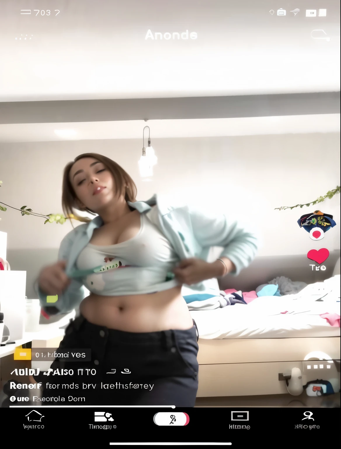 remove the persons shirt, replace with similiary looking tits, keep everything else