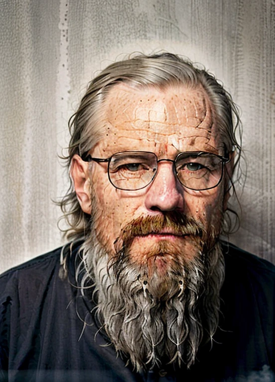there is a man with a beard and a black shirt, some grey hair in beard, grizzled beard, photo of a 50-year-old white man, grey trimmed beard, grey beard, he has a beard and graying hair, old gigachad with grey beard, small dark grey beard, with a small beard, full beard, profile image