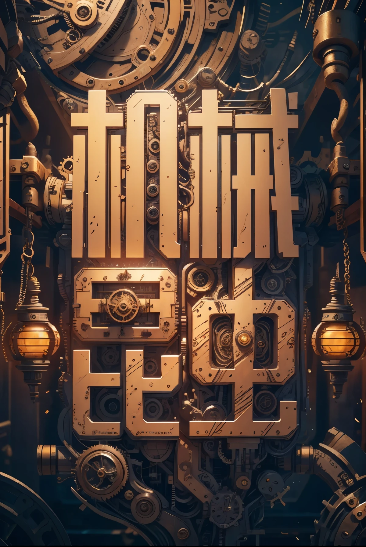 (number art,steampunk),Metal signs, gears, wires, cables, sparks, screws, (3d sculpture,rendering by octane,volumettic light,Natural soft light,), (super delicate:1.2, lose focus:1.2, extremely colorful, Cinematic Lighting, Chiaroscuro,Ray Tracing), Masterpiece, super rich,super detailed,8k,meccog, high res