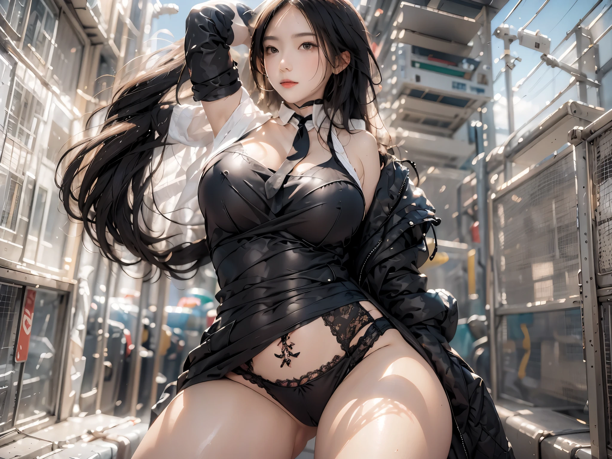 masterpiece, best quality,1girl , SOLO, no underwear, cute , Fluttering, naughty face,