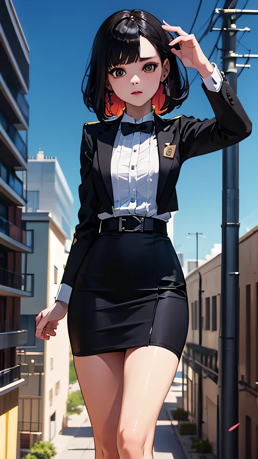 cuenta,giganta,Foto de cuerpo completo,Asientos en el edificio,Uniformes escolares,pechos grandes,pencil skirts,medias negras lence,estilete,(piernas largas:1.2),chica extremadamente alta,Hermosas miradas,maquillaje delicado,perfect lighting,cinematic quality,8K,Alta calidad,(GTS:1.5),aerial view,con diminuto,grupo,GTSCiudad,Perfectamente proporcionado, cinematic lighting, film grain, colores fuji, contraste de luces y sombras, 8K, piel texturizada, Super detail, alto detalle, Alta calidad, A high resolution,