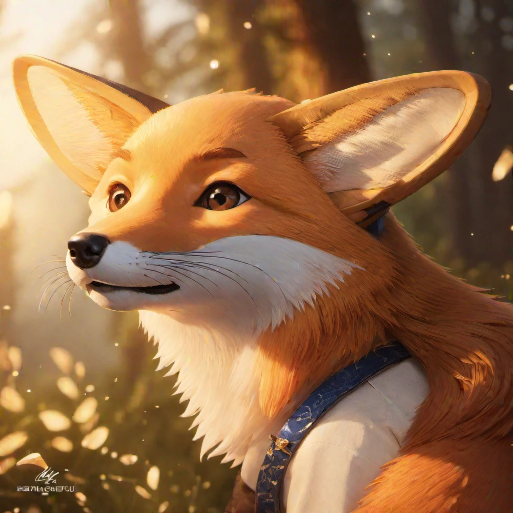 (masterpiece, best quality:1.2), 1fox, solo