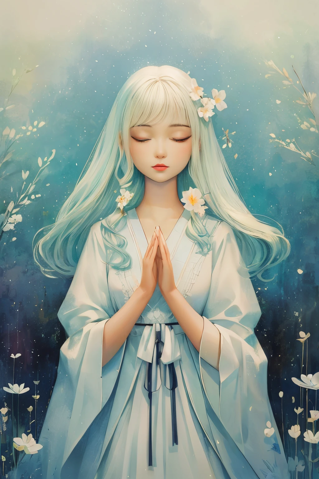 Techniques for generating stable diffusion images using objects "一个女孩在peaceful garden里" Can:
"(best quality, high resolution, illustration:1.2), long eyelashes, peaceful garden, soft light, dreamy atmosphere, magical world, intricate details, gentle smile, summer breeze, cheerful atmosphere, dewy skin, curls, Flowing costumes, blooming flowers, Happy notes, Natural portrait, The game of light and shadow, Tranquil soul, elegant posture, subtle expression, charming eyes, charming smile, perfect makeup, Mysterious flowers, Exquisite pattern, Scroll horizontally, Peaceful atmosphere"
