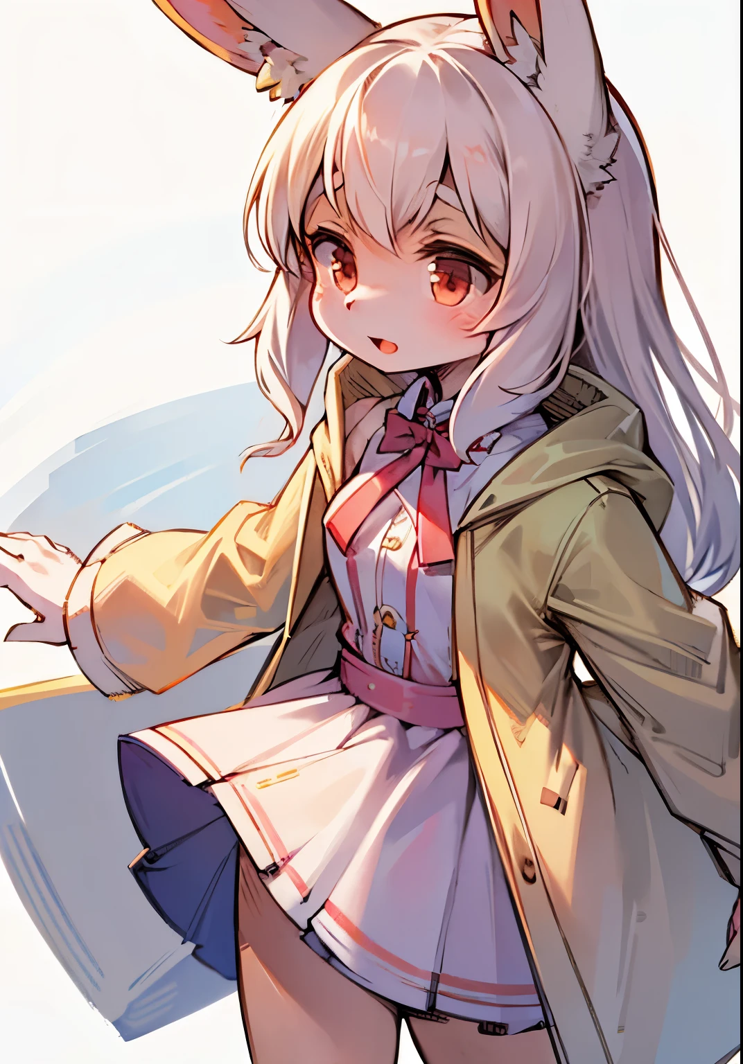 Bunny Girl,bunny ears,Characteristics of a three-year-old girl,female focus,Furry women ,Furry loli ,Height 1.6 meters,summer coat,short skirt