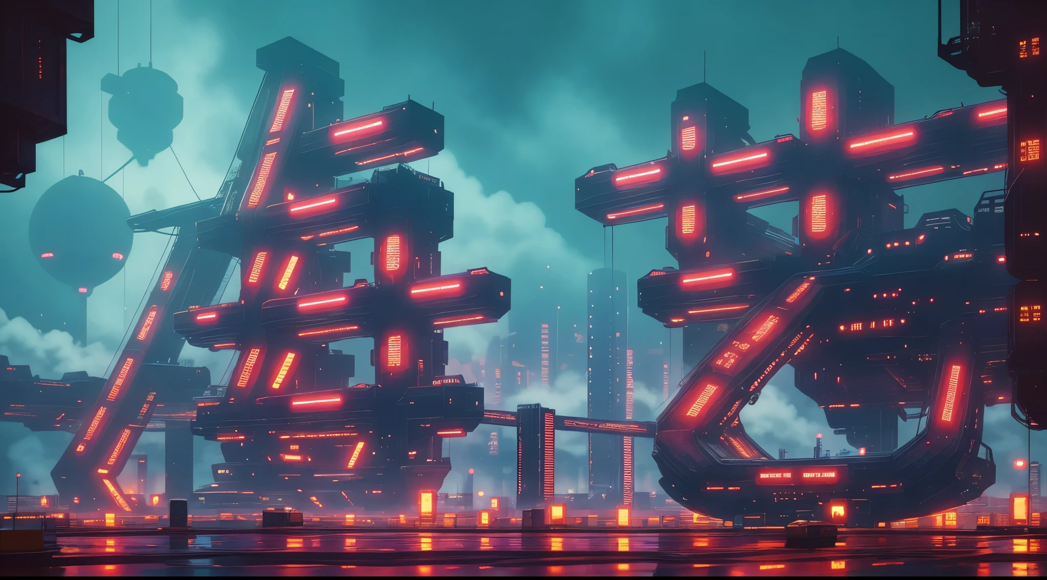 There is a picture of a picture of kanji, Kowloon Cyberpunk cityscape, Inspired by Liam Wong, cyberpunk shadows, Kowloon Cyberpunk, New Tokyo background, Vapor City, Cyberpunk landscape, futuristic digital painting, Digital Cyberpunk Animation Art, Anime style cityscape, Cyberpunk themed art, cyberpunk art style, Cyberpunk Dreamland, cyberpunk steamwave