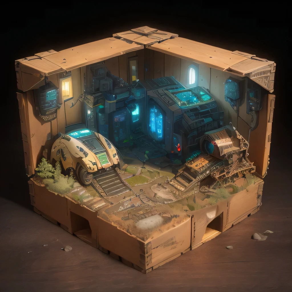 3598年Mars realistic model, (split ends, original photo, best quality, masterpiece:1.4),Steampunk Cyberpunk 6820 City,(CyberpunkMars light:1.3), Mars (related to land),(in a small nature box:1.3),Isometric, small nature, landscape on foundation,landscape,