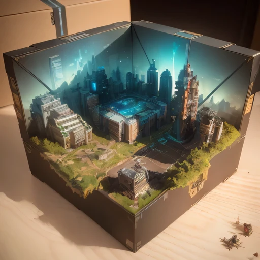 3598年Mars realistic model, (split ends, original photo, best quality, masterpiece:1.4),Steampunk Cyberpunk 6820 City,(CyberpunkMars light:1.3), Mars (related to land),(in a small nature box:1.3),Isometric, small nature, landscape on foundation,landscape,