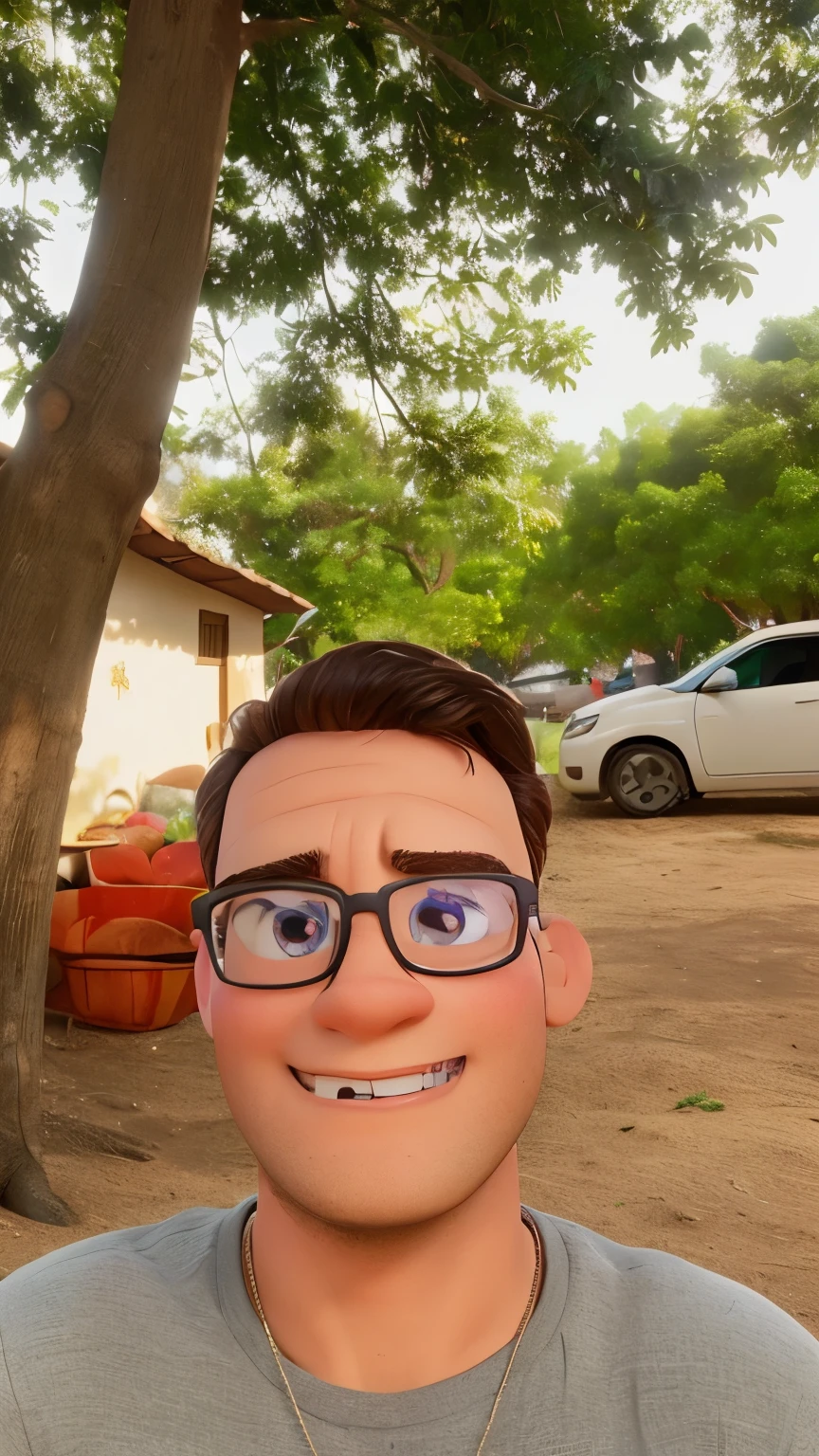 Um homem estilo disney pixar, alta qualidade, melhor qualidade