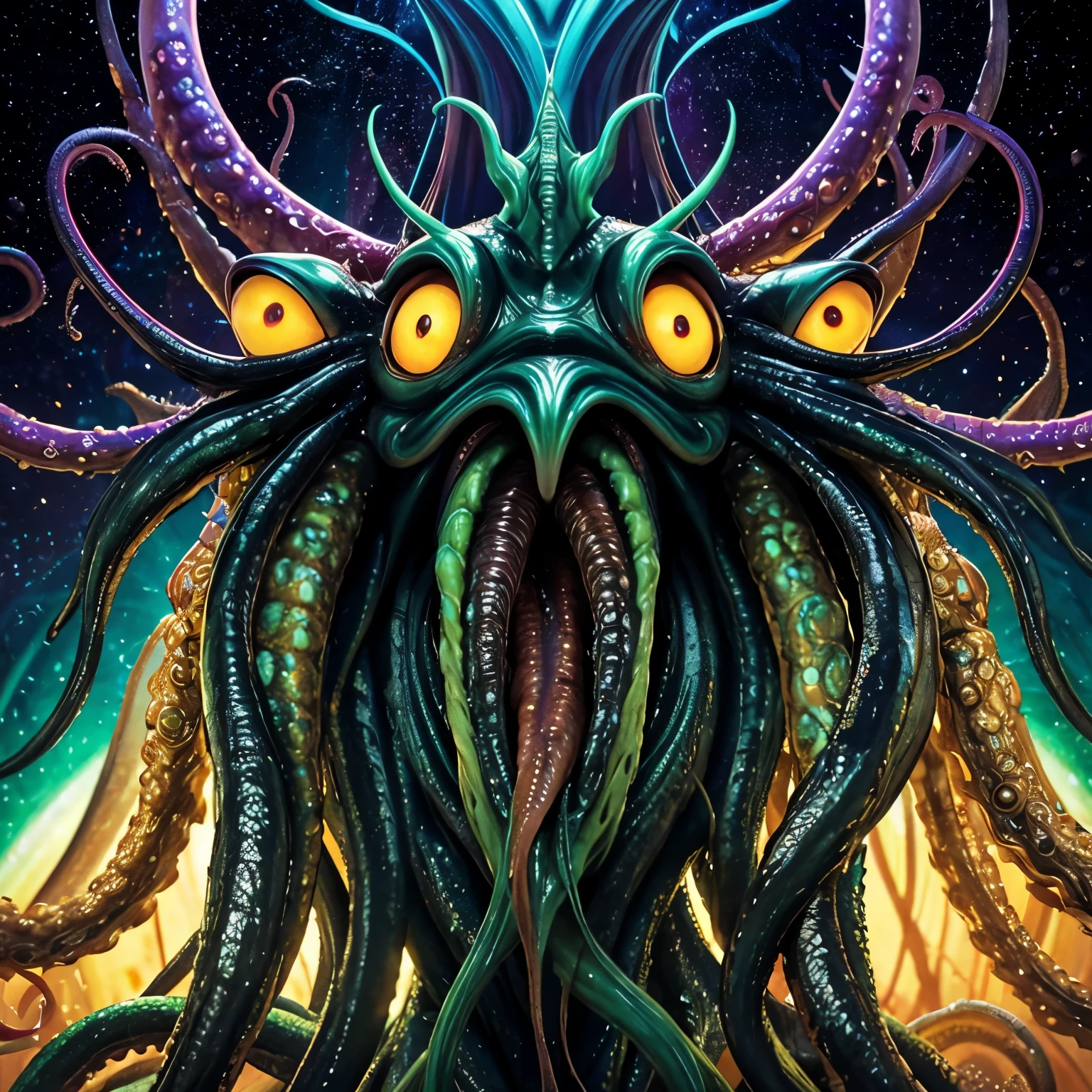 {NEO GOD}{an alien}{Chemicals}{Deities}{vhorrified}{Deities々Right}{Beautiful shape}{an oil painting}{hight resolution}{devastated}{Buddha}{Rainbow flesh}{Ultimate form}{Another dimension}{kosmos}{mistic}masterpiece , best quality , ultra-detailed{cthulhu mythos}{goddes}{MuCoi}{mucous membrane}{tentaculata}{worm}{Nyarlathotep}{High Quality}{symmetry}