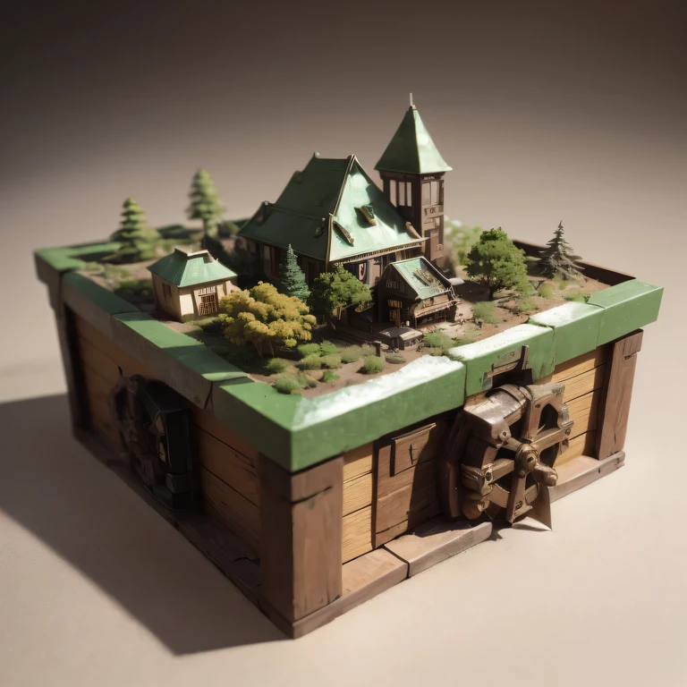 3598年Mars realistic model, (The hair ends are forked, original photo, best quality, masterpiece:1.4),SteampunkCyberpunk6820 Snow Red Marble Imperial Green Jade City,(CyberpunkMars light:1.3), Mars (related to land),(in a small nature box:1.3),Isometric, small nature, landscape on foundation,landscape,