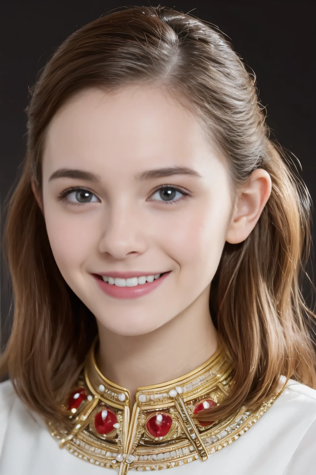Masterpiece, Best quality, 8k, 18 ans, Photo brute, absurdes, Award-winning portrait, sourire, sourire, pure, french, eShakespeare