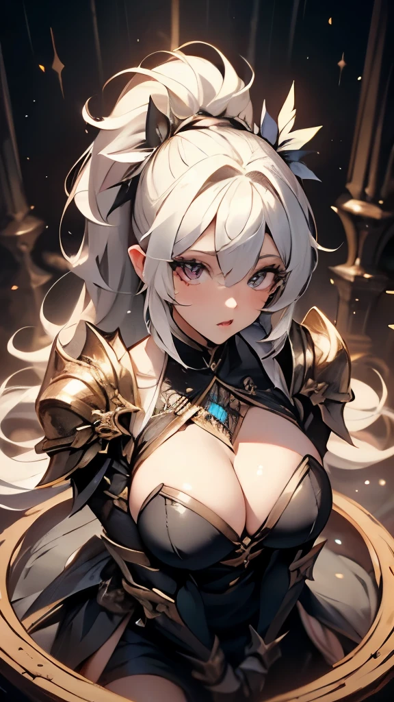 Beautiful young girl looking at camera, ((fisheye photo)), perfect detailed face, Conan the barbarian, wilderness background, barbarian soldier sexy outfit, underwear detailed muscles realistic masterpiece gigantic breasts, hardnipples protruding, Ecchi, young sexy ta girl,shot from above, perfect legs, perfect arms perfect eyes, ((long white hair with 2 ponytails)), huge eyes,