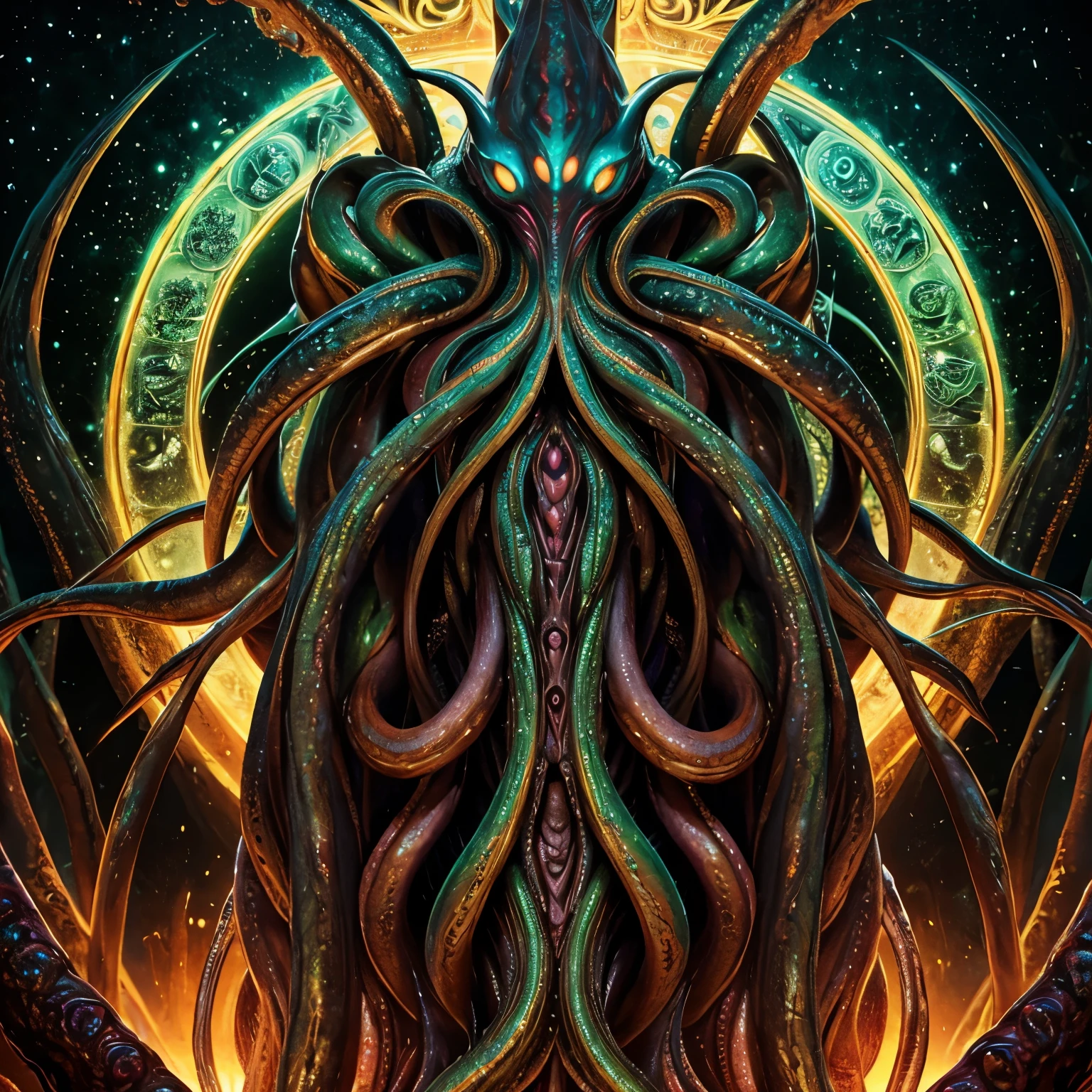 {NEO GOD}{an alien}{Chemicals}{Deities}{vhorrified}{Deities々Right}{Beautiful shape}{an oil painting}{hight resolution}{devastated}{Buddha}{Rainbow flesh}{Ultimate form}{Another dimension}{kosmos}{mistic}masterpiece , best quality , ultra-detailed{cthulhu mythos}{goddes}{MuCoi}{mucous membrane}{tentaculata}{worm}{Nyarlathotep}{High Quality}{symmetry}