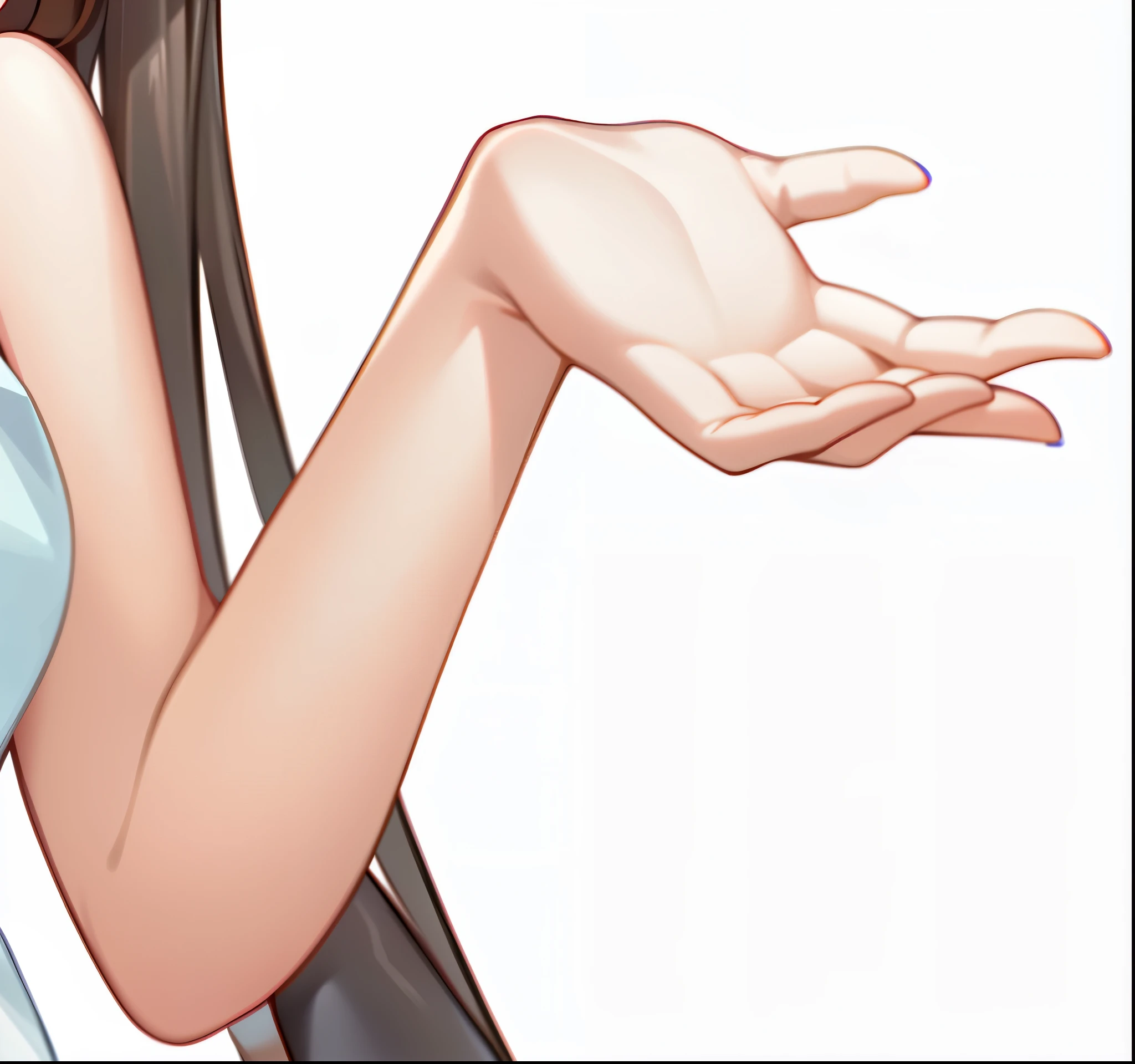 hand,best quality, 4k wallpaper, masterpiece, unified 8k wallpaper,super detailed, intricate details, 1 girl,brown hair,sitting position,Put on a white bath towel,Detail optimization,clear lines,correct structure