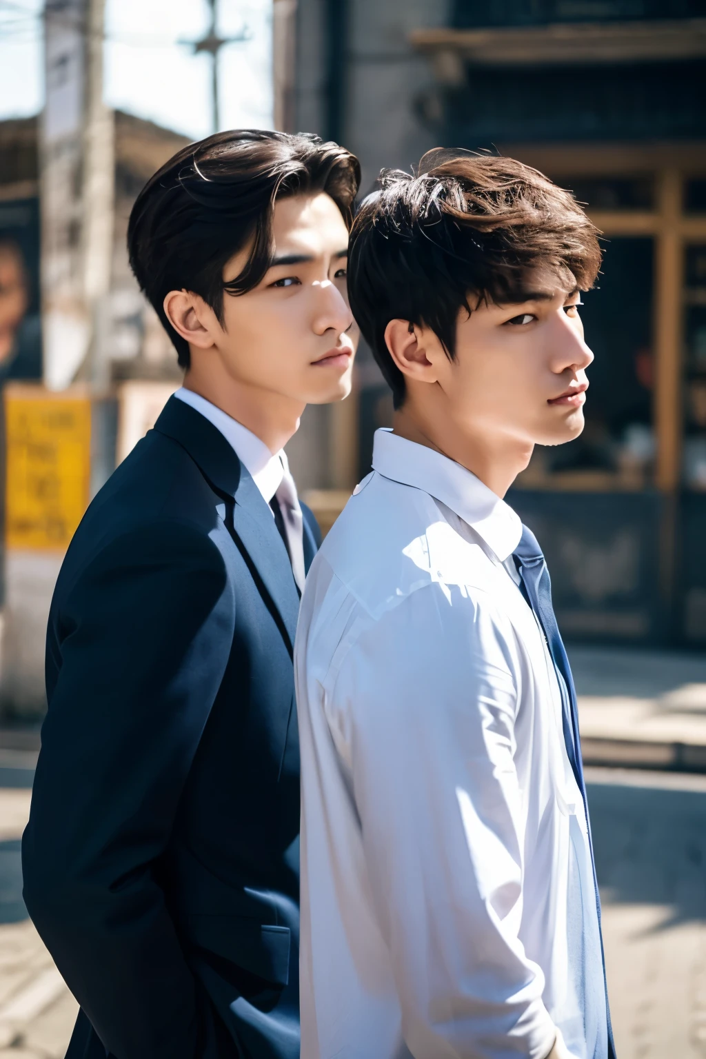 Write about handsome guys you've never seen before