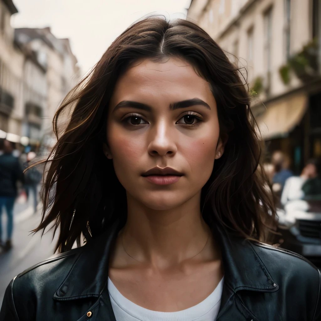 Belle femme brune, cheveux long,23 ans. (plan général), (marcher dans une rue seul), (marche), peau bronzé détaillée avec des taches, abdomen, la photographie réaliste, la photographie, (taille parfaite), chef-d&#39;Ouvrages d&#39;art, réaliste, le réalisme, le rendu, contraste élevé, réaliste photography trend&#39;art numérique dans Artstation 8k HD réaliste haute définition détaillée, détaillé, Texture de la peau, hiper détaillé, textura de pele réaliste, (arrière-plan, dans une ville historique, Ville antique), meilleure qualité, ultra haute résolution, (la photographierréaliste: 1.4),, haute résolution, détaillé, la photographie crua, Pointu, par Lee Jeffries Nikon D850 Film Stock Photography 4 Appareil photo Kodak Portra 400 F1.6 lenses rich colors hyper réaliste texture trendy&#39;Éclairage spectaculaire irréel sur ArtStation Cinestill 800
