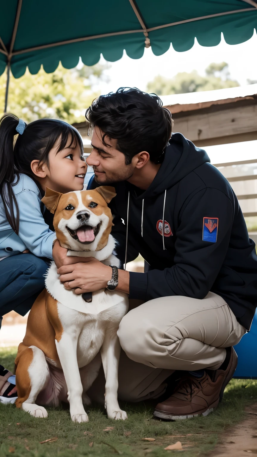 Havia um cachorro chamado Max que foi abandonado nas ruas da cidade. He was a friendly and loyal dog, but was left sad and helpless after being left behind by his former family. Por sorte, Max foi encontrado por uma pessoa gentil que o levou para um abrigo de animais local.

No abrigo, Max received care and love from volunteers. He had a comfortable bed, regular food and even toys to play with. Apesar disso, Max still missed having a family to call his own.

Um dia, a family came to the shelter looking for a new member for their home. They were looking for a friendly and playful dog to join them. Quando conheceram Max, it was love at first sight.

The family saw the sadness in Max&#39;s eyes and knew he needed them as much as they needed him.. They decided to adopt him and take him home.

Desde o momento em que Max entrou na casa, ele se encheu de alegria. Ele finalmente tinha um lugar seguro e amoroso para chamar de lar. The family treated him with affection, brincava com ele e o levava para longos passeios no parque.

Max agora tinha um abrigo de verdade, with a loving family who loved him
