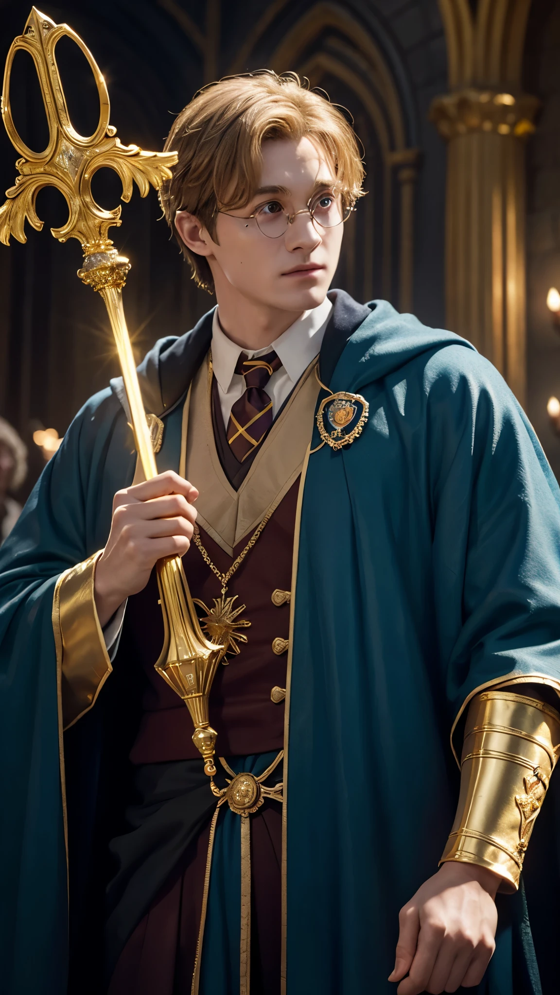 Blue-skinned Harry Potter, muscular body, naked upper body, golden ornaments, flashy costumes, Hogwarts in background, golden king, Harry Potter the emperor of gold, depicted in center, crowd in background, golden effects, golden magic, high quality,Harry Potter with golden skin, muscular body, naked upper body, nothing on upper body, golden ornaments, fancy clothes, Hogwarts in background, golden king, Harry Potter the emperor of gold, depicted in center, crowd in background, golden effects, golden magic, high quality, adoring Dumbledore, adoring Lord Voldemort,Blue-skinned Harry Potter, muscular body, naked upper body, golden ornaments, flashy costumes, Hogwarts in background, golden king, Harry Potter the emperor of gold, depicted in center, crowd in background, golden effects, golden magic, high quality,Harry Potter with golden skin, muscular body, naked upper body, nothing on upper body, golden ornaments, fancy clothes, Hogwarts in background, golden king, Harry Potter the emperor of gold, depicted in center, crowd in background, golden effects, golden magic, high quality, adoring Dumbledore, adoring Lord Voldemort,