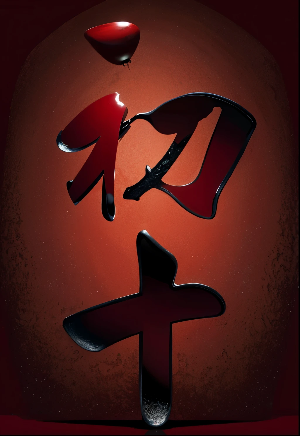 Chinese character,(masterpiece,top quality,best quality,official art,Beauty and Aesthetics:1.2),red background(Chinese character:1.3),The content is very detailed,(Fractal art:1.1),most detailed,( tangled:1.2), festive, (festive背景:1.3), (Chinese traditions), (Red color:1.4), best quality, Full HD, close up, 3d