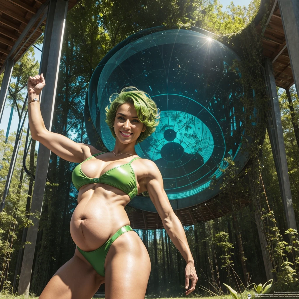Naked, deft, onion, perfect nine month pregnant beauty, muscular communist, revolutionary, Fay Rodys, Glorifying, Miku, Alisa Selezneva, respected geologist, activist, teacher, matriarch, the leaders, heptathlon, gymnast, Athlete, athlete with a wide and convex ass, with powerful and wide hips, with yellow-green short hair, with a smooth belly, from the bright communist future of the brotherhood of man, smiling, gives birth while dancing, Standing on your hands, spreads her legs, Meanders, arches his waist, begging for ass, spreads her pussy, dance, smile, pear figure, aesthetics, textured leather, Perfect body, realistically, detailed, Big eyes, Expressive eyes, perfect face, transformation of nature by unalienated labor in the bright communist future of the brotherhood of man, futuristic channel, swamp, the forest, solarpunk, House-commune of Corbusier, noon of humanity, inspiration from Prometheus