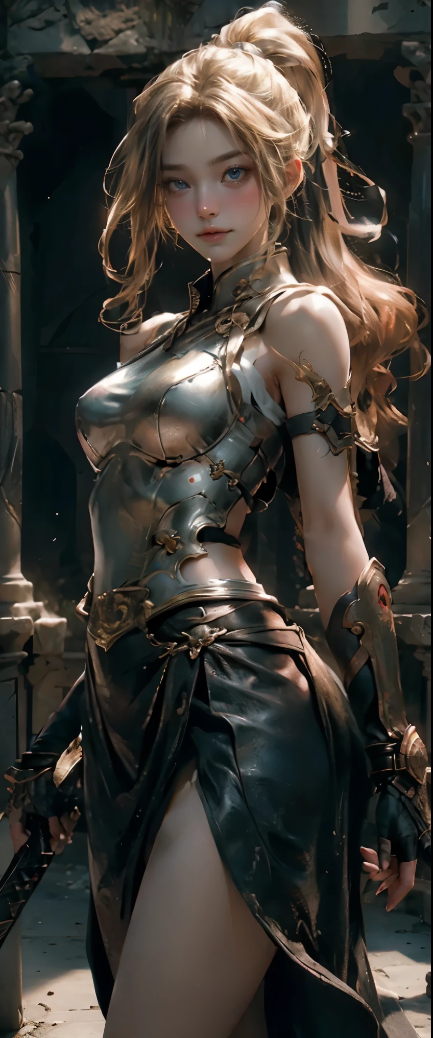 Photo,sharpness,Unique 850 4, Koda850 k portrait camera, F1.6 lens,hyper-realistic textures,spectacular light textures, Cinestil 800 Fashion Mechanics,(((Beautiful woman with left leg restrained and hung by chains))),(Tears flow, cry with pain),The lower breast area and the crotch area are torn,Hands are restrained behind the head by chains and shackles from the ceiling,Appearance,Beautiful girl with accentuated slender abs: 1.4,six-pack abs: 1.4, Bust Botox,Standing on tiptoe, long legs,Long brown hair fluttering in the wind,Brown hair, Long hair, Female Warrior Costume,((Wearing a torn sheer costume of a superheroine)),(No panties,No bra),(futuristic sci-fi battle fashion,elbow and knee cyberpad, cyberglove: 1.1),((Torn costume)),The belly comes out and the navel is visible,Thin sheer costume,The chest area is torn,metallic shoulder armor and combat gloves,shredded costumes,cyber long combat boots with golden knee pads,Anatomical,(futuristic sci-fi battle fashion, cracked elbow and knee cyberpads, torn cyberlong boots, torn cybergloves: 1.1),((straddling the iron bar)),(tied perfectly by iron chain), Restraint, Slave, collars, contempt, (Chained), ((Hands tied behind the back)), 4 chains hung from heaven, Metallic shackles and fetters, wet crotch clearly visible,((Hands are restrained above the head)), the neck is chained,Chain from left knee to heaven,Chained by rusty iron chains,((Chains over clothes)),((the tip is protruding, areolas protruding,The shape of the pubic area is clearly visible)),Sweating,Wet,Wet crotch,Wet thighs,bloods,Junkyard, blood splattered, Realistic, (bruises, dirty, Ripped clothes, skimpy clothes, Blood: 1.3), broken shields and battle spears,(((A drill for drilling holes with four pointed fingers is directed towards the bodydrill splits the ground and extends upward towards the crotch))) ,Vast prison,((wide prison with sunlight)), peeling ceilings, broken slabs, Rebar between cracks, Realistic material details, Extreme details,