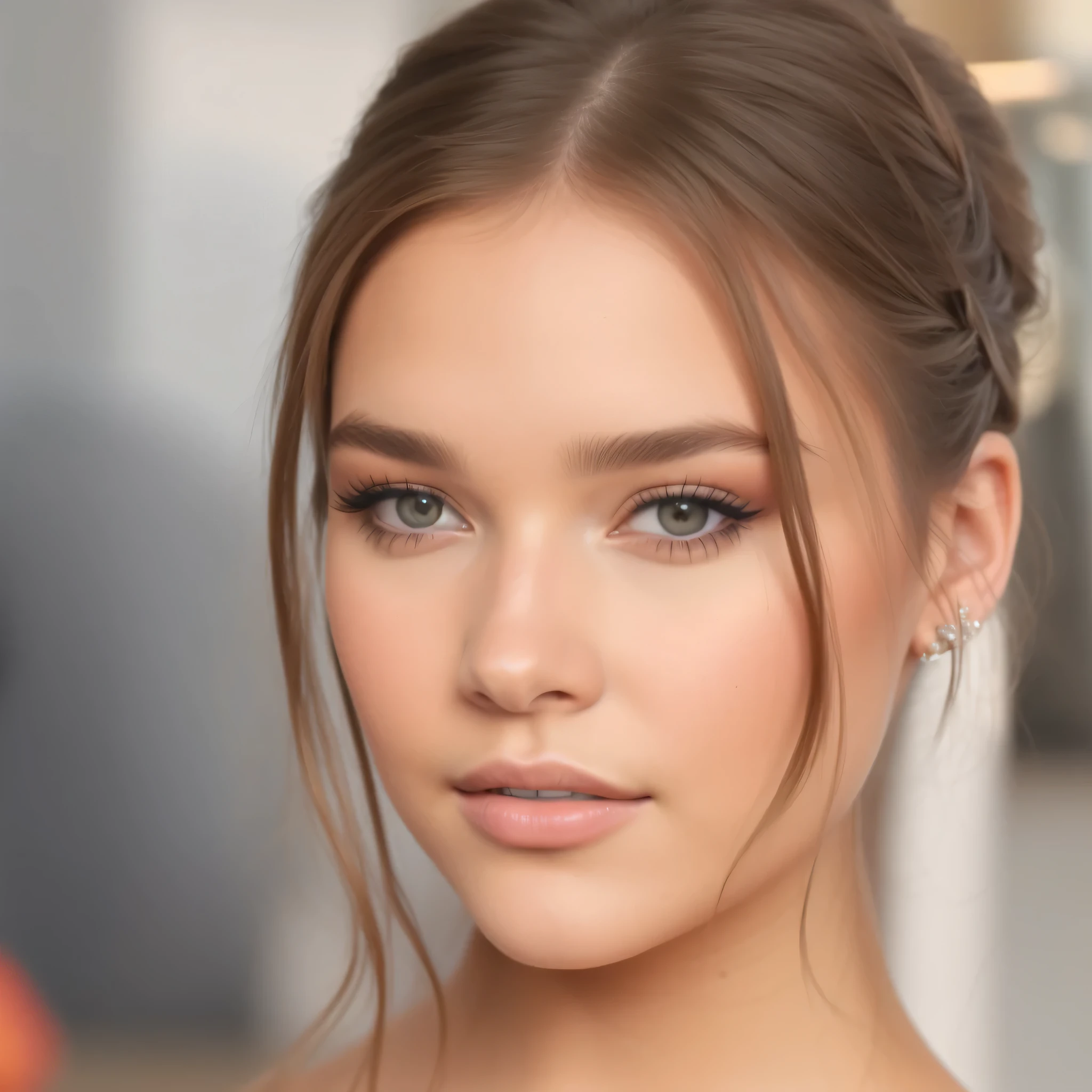 a close up of a woman with a very long hair, portrait sophie mudd, hailee steinfeld, portrait of barbara palvin, style of julia razumova, face like ester exposito, barbara palvin, photorealistic beautiful face, accurate ultra realistic faces, hyperrealistic beautiful face, bella poarch, aleksandra waliszewska