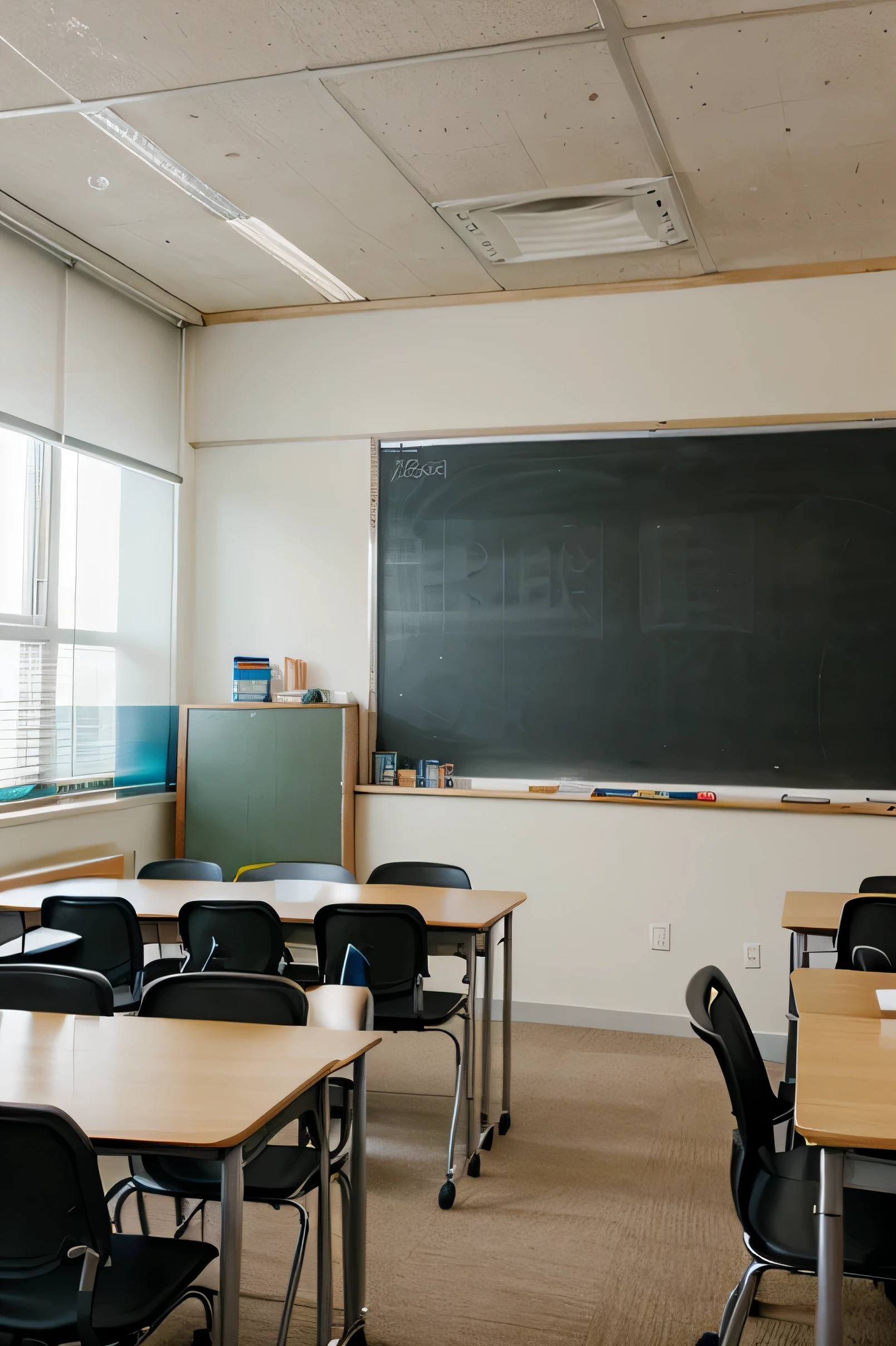 Create a classroom background.