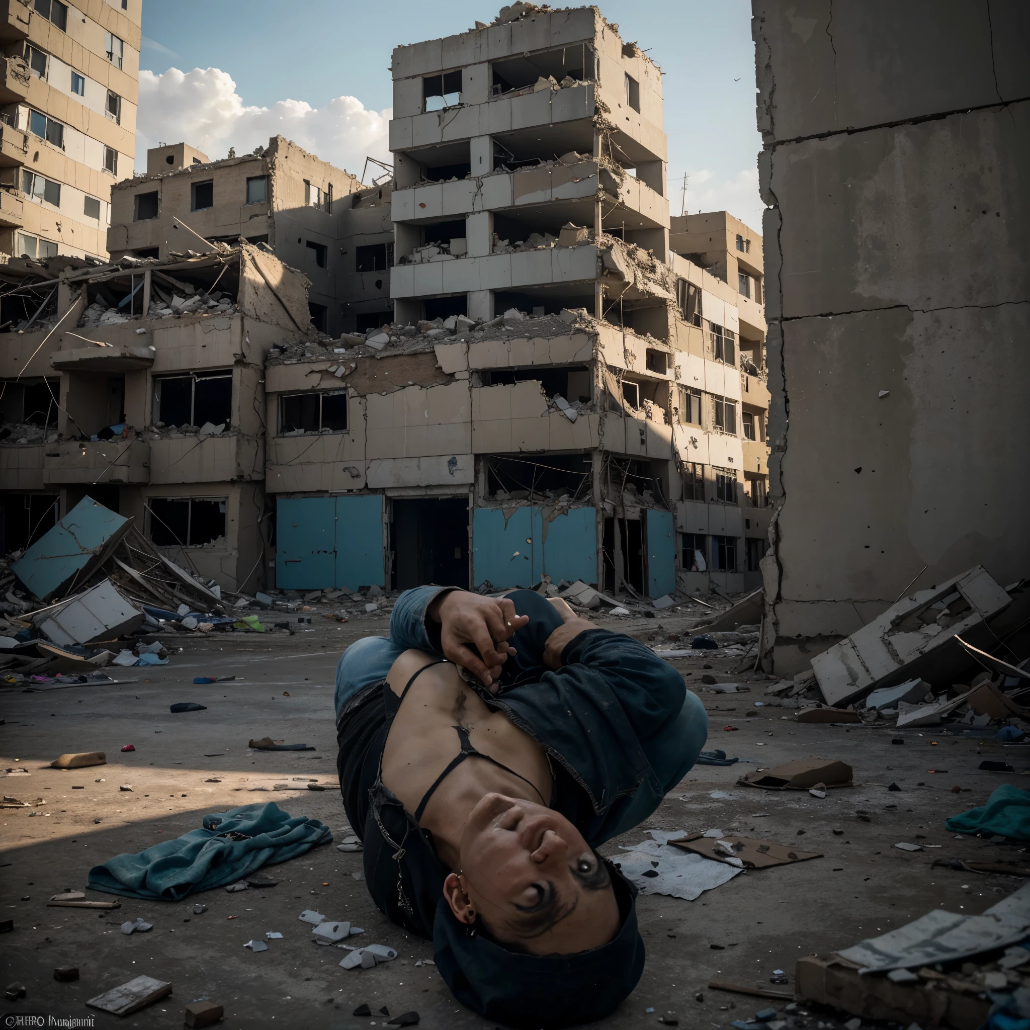 The prompt for the given theme "gaza war, building destroyed, poor people" is as follows:
a war-torn city,ruined buildings,rubble and debris,devastated landscape,piles of wreckage,crumbling infrastructure,clouds of dust,damaged homes and structures,destroyed streets,strewn belongings,heartbroken survivors,desperate faces,tears in their eyes,shattered dreams,torn lives,anguished expressions,dilapidated buildings,poverty-stricken neighborhoods,war-ravaged community,distressed civilians,impoverished families,sad and hopeless atmosphere,collateral damage,suffering and hardship,broken lives,forgotten voices,rundown shelters,desolate streets,in ruins,aid and relief efforts,lost homes and belongings,displaced people,shattered windows,cracked walls,desperation and despair,grim reality,overwhelmed and helpless,unemployment and poverty,dire living conditions,destruction and loss,desperation and resilience.
(best quality,4k,8k,highres,masterpiece:1.2),ultra-detailed,(realistic,photorealistic,photo-realistic:1.37),HDR,UHD,studio lighting,physically-based rendering,extreme detail description,professional,moody and somber palette,deep shadows and harsh lighting,emphasis on destruction and decay,distressed textures,meticulous attention to detail,subtle color grading,emotional and powerful composition,expressive and impactful visual storytelling.
The prompt is ready for Stable Diffusion!