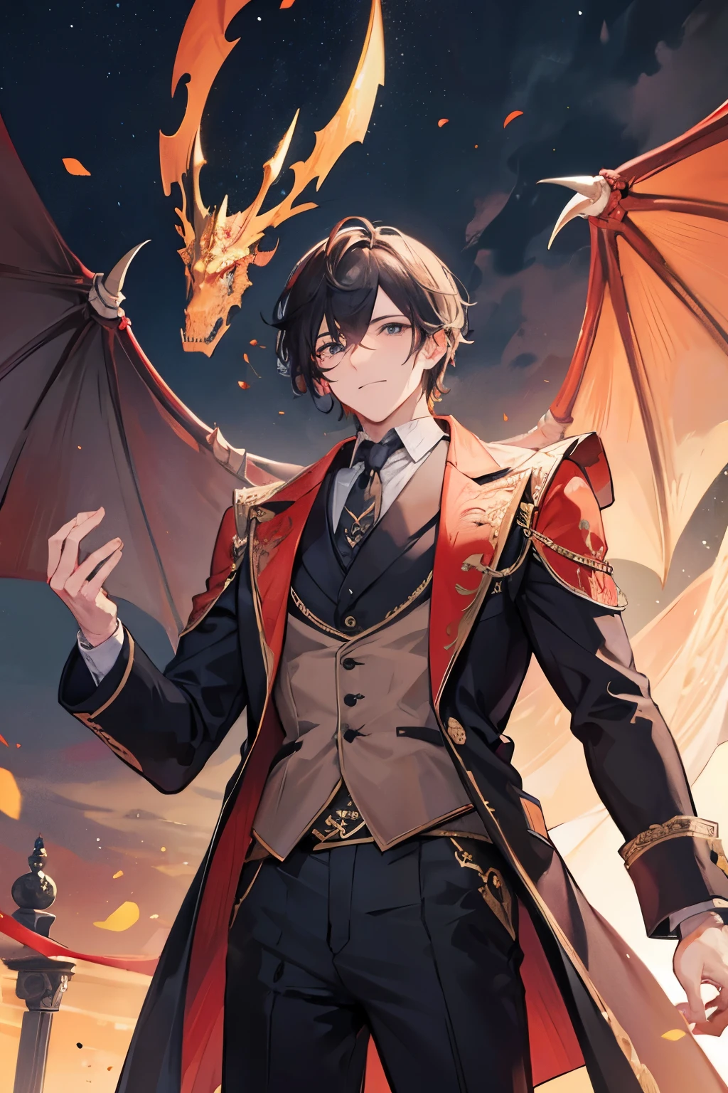 Man with a dragon