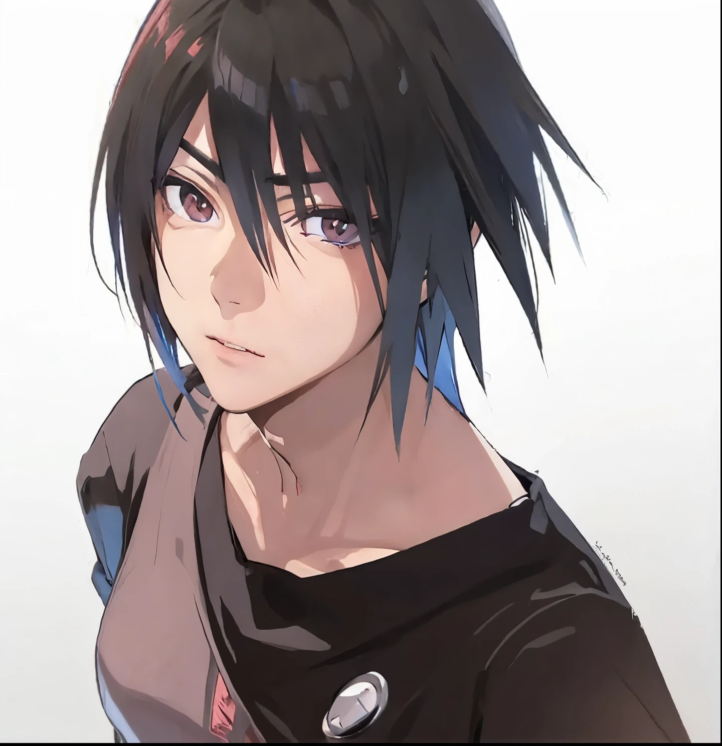 1 boy, black hair, sharingan eyes and rinnegan, Uchiha Sasuke, m