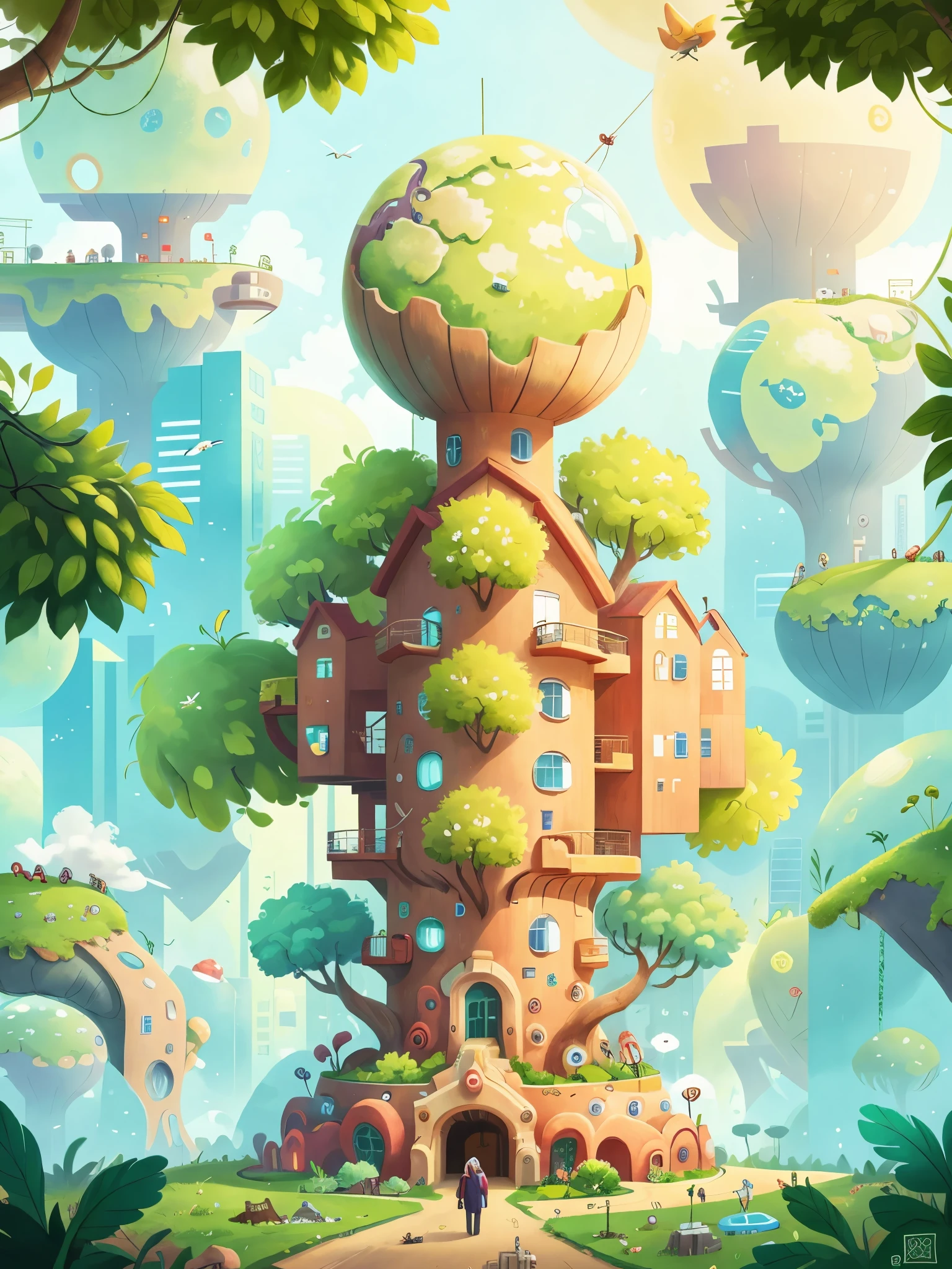 future city, technology, eco-friendly, sustainable living, imaginative, creative, inspire, public attention, development