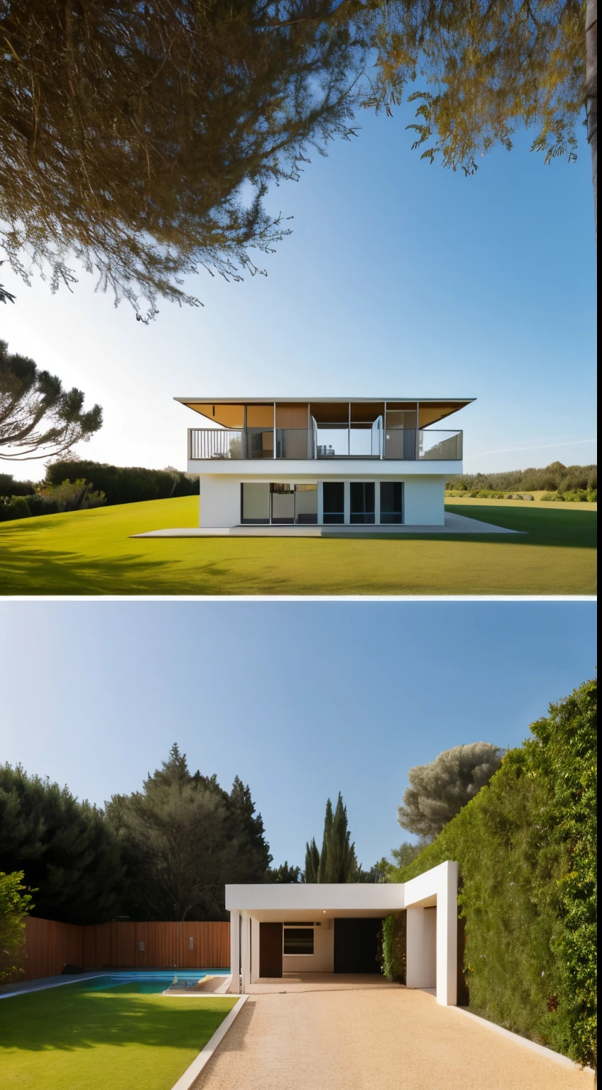 The project is located on a land area of 12x65 square meters, is a type of resort, fenced gate, surrounded by a 3m high fence mixed with rows of trees, functional layout, access to traffic first. The house is arranged with a landscaped garden and the main entrance to the building with an area of 12x30 square meters, the motel is located in the back, the Mediterranean architecture, tall trees are located around the land, the park is located in the back. The project has a long swimming pool, a dining area connected to a common garden, a place to relax, a bbq, the best quality, the project is a masterpiece, the exported photo must have a camera angle to see the entire project, rendered in 3D. max