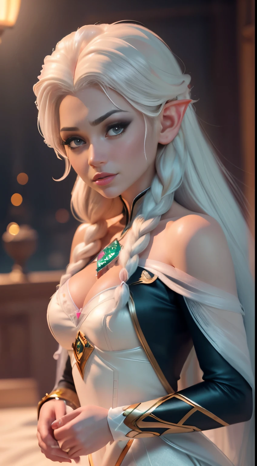 Elfgirl (rose quartz SU-Elsa frozen Disney mezclando modelos .) (ultra FUSIÓN de cabello blanco y rosado) Highly detailed CG unity 8k wallpaper, style shot, complex, high detail, dramatic, highest quality movie still image, very detailed, masterpiece, best quality, character design, Elsa, Elsa from Frozen,Diamante Rosado fusión (( Dark style)), realistic ultra-detailed rendering style, natural light, sharp character design, (hard focus, 8k), (((natural skin texture))), 8k textures, soft cinematic lighting, adobe lightroom, dark room, hdr, Sophisticated, Elegant, Rich Detail, Sharp Focuilm Look) )), Soothing Tones, Detail Frenzy, Intricate Detail, Super Detail, Low Contrast, Soft Film Lighting, Dull Colors, Exposure Blending, HDR, Fade, 35mm, f/1.4, ISO64, f16, 25 sec.