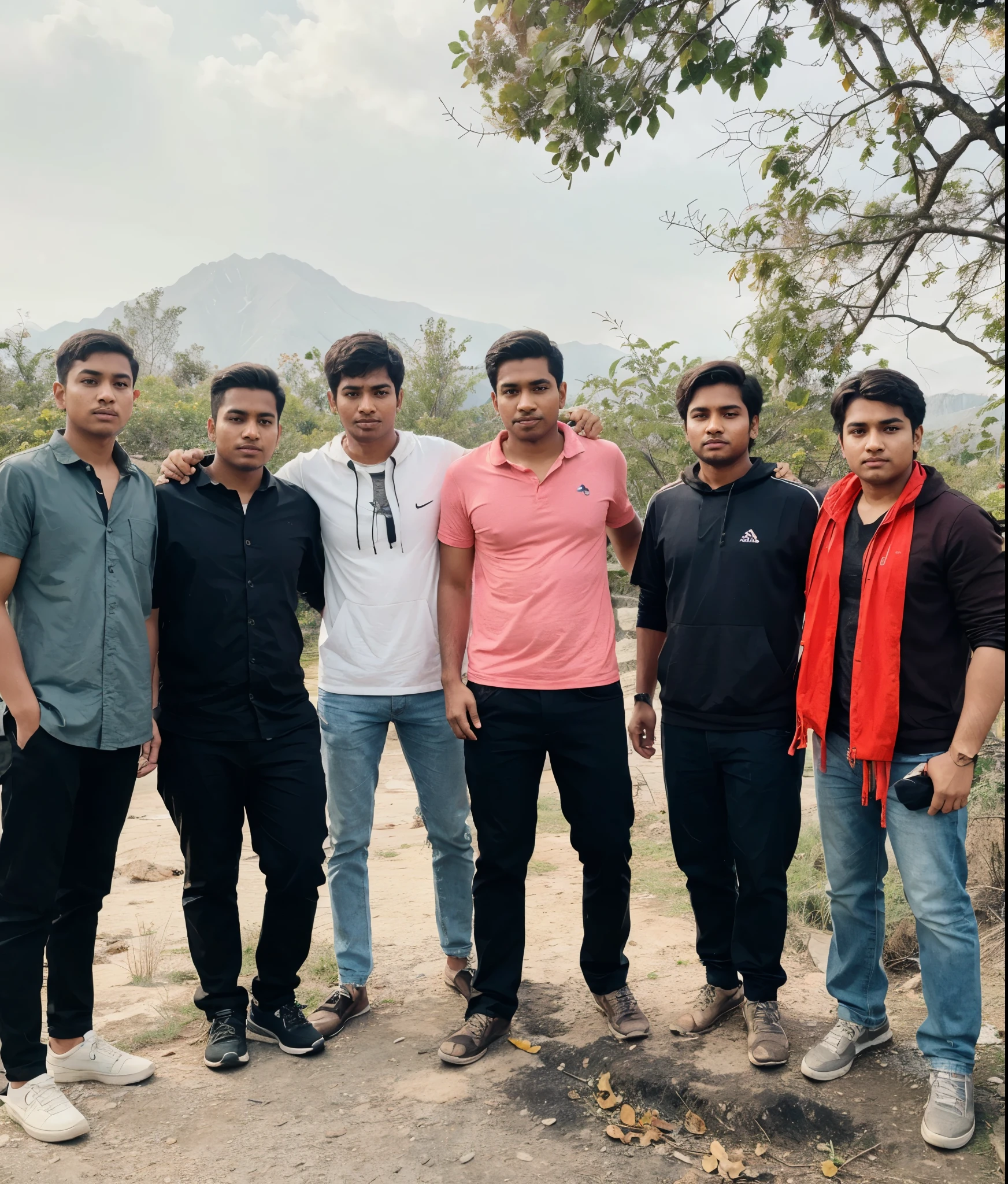 Perfect colour grading, aesthetic,8k ultra hd, indian face , young teenager, mountain 🏔️ background