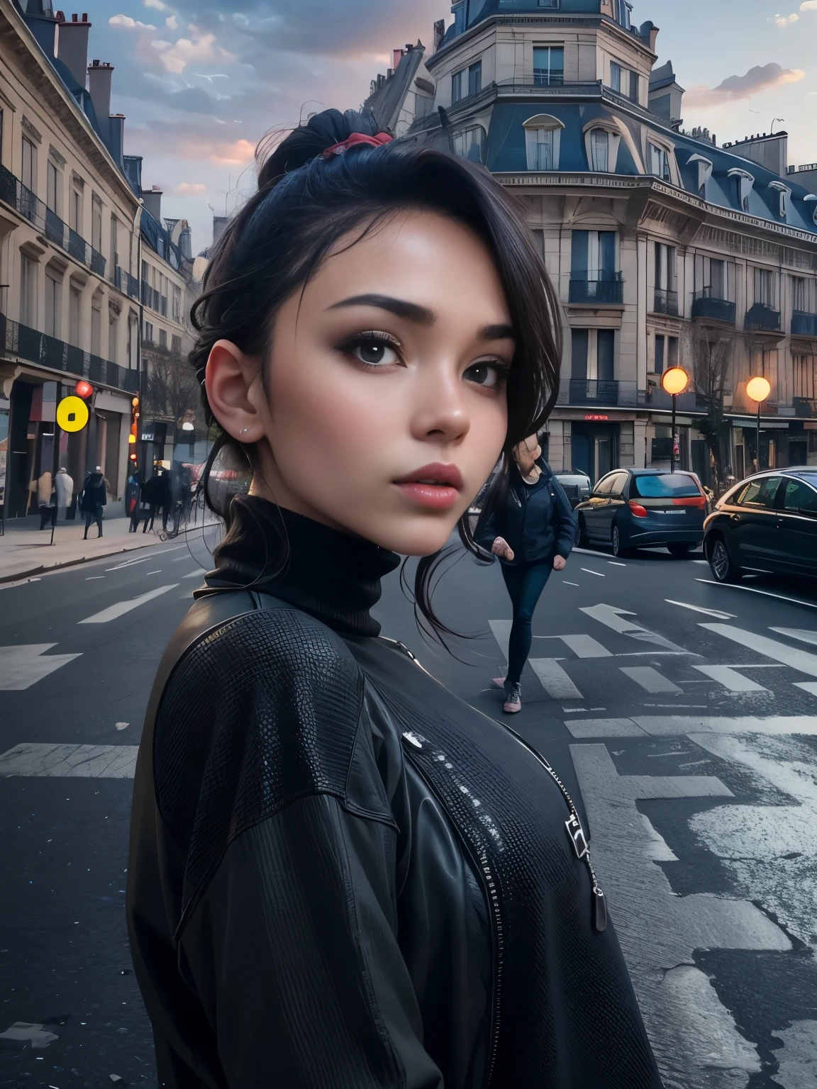 change background to Eiffel Tower