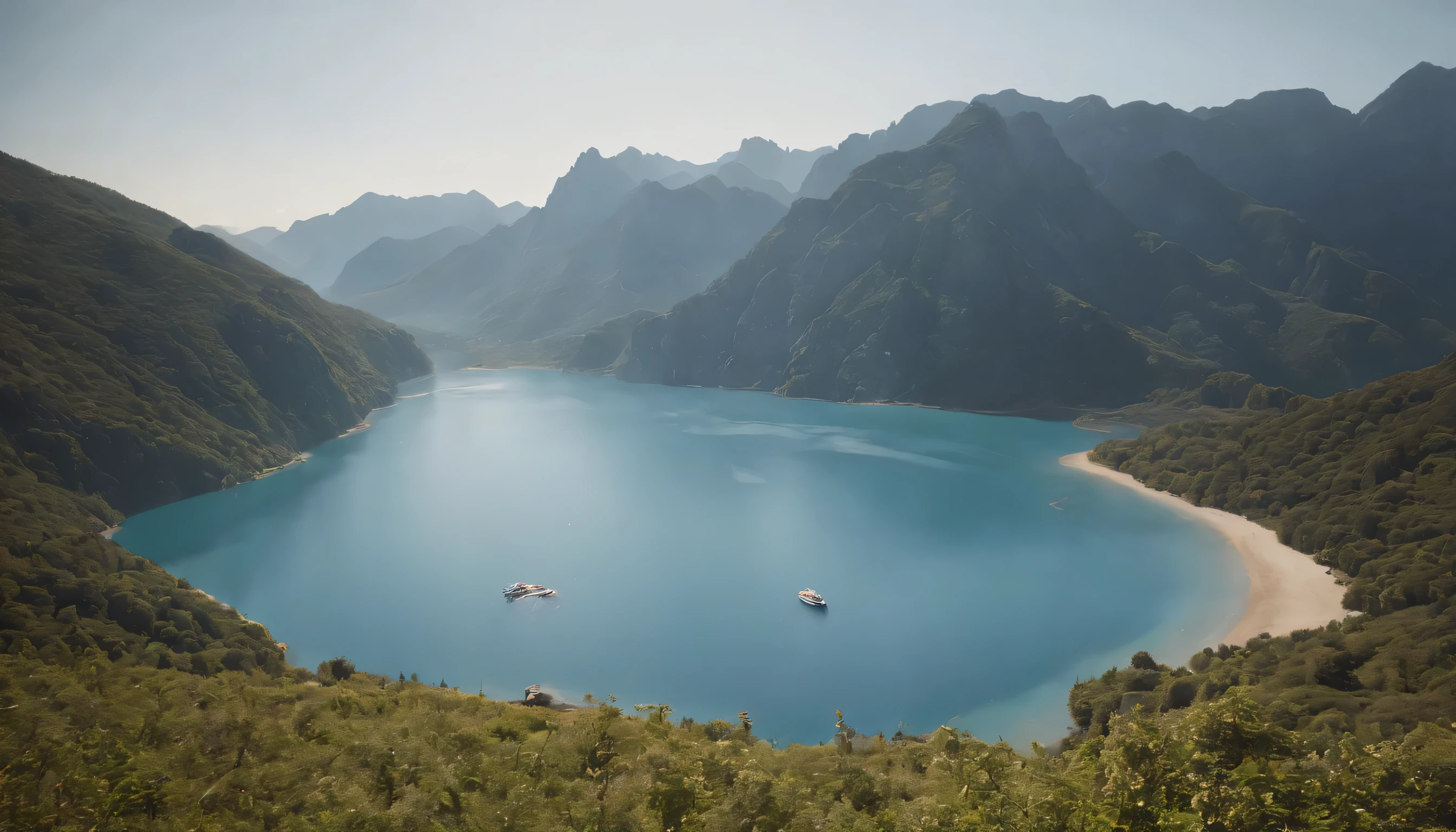 (Highly detailed CG Unity 8k wallpaper、masterpiece、highest quality、Super detailed)、(best lighting、best shadow、very delicate and beautiful)、highest quality、8k、Detailed facial depiction、masterpiece、highest quality、clear image quality、
Photograph the sea of clouds from the quiet lakeside。