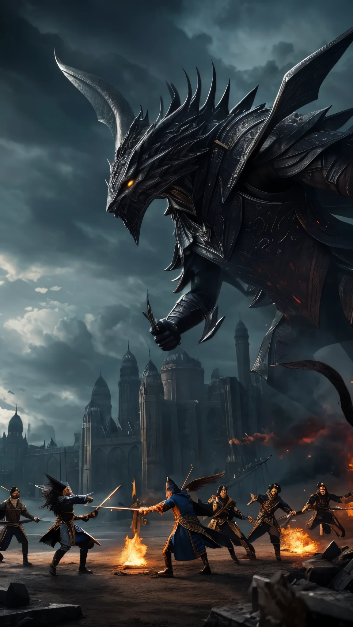 Last battle scene, so many Malaysians wizard, between black evil wizard and malaysian school wizard, wizard fighting, wizard war, location in malaysia, Malaysian wizard, fantastic beast, flying wizard, shooting superpower, cinematic scene, super detail, photography picture, wallpaper picture quality, masterpiece, high resolution, 4k hd, 8k hd, 16k hd