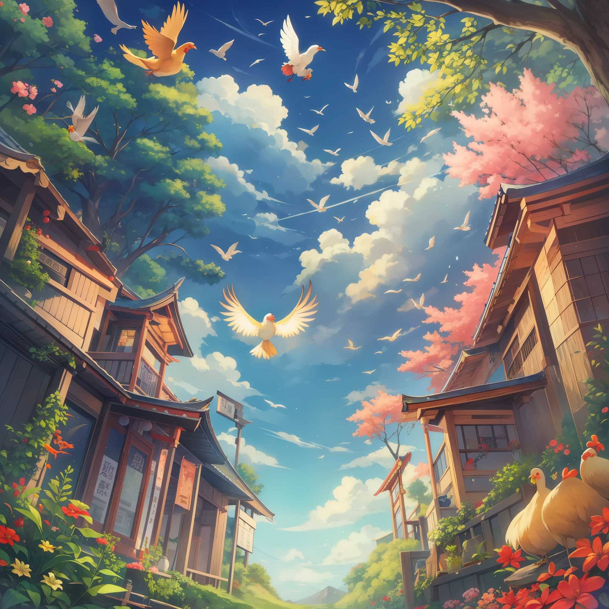 Phoenix、legendary bird of chinese mythology、It is a spiritual bird。The head is a chicken、The nod is a swallow、The neck is a snake、The back of a turtle、the tail is a fishで、The colors are black, white, red, blue, and yellow.、The height is said to be about six feet.[1]。『Sankai Sutra』「Nanzan Sutra」Well then鶏に似ており、On the neck「virtue」、on the wings「righteous」、on the back「Thank you」、in my chest「Benevolence」、On the belly「letter」It was said that there was a crest of。Later Han dictionary『Explain words』Well then、Kou in front、After that, Rin、The neck is a snake、the tail is a fish、The color is red、The mouth is a duck、The pattern is a dragon、The back of a tiger、The nod is a swallow、The chicken is a chickenと記された。Established during the Southern Dynasty『Song Shu』巻二十八志第十八Well then、head of snake、The nod is a swallow、The back of a turtle、Belly is a tortoise、The neck is a crane、The chicken is a chicken、The front part is kono、the tail is a fishに似ており、head is blue（green）、It is said that the wings are lined up。With Kirin, Reiki, and Oryu「four spirits」、Phoenixの別名としては、Unsaku、skylark、Ye Lulang、Huoli、five spirits、Benevolence智禽、Tanzan Hermit、long distance、friend、There are Akeoka Koji etc.。黄鳥・狂鳥・孟鳥・夢鳥などもPhoenixと同一とする説もある